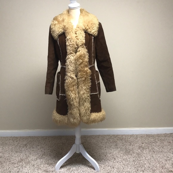 📏 Vintage Winter Suede Coat - Picture 2 of 16